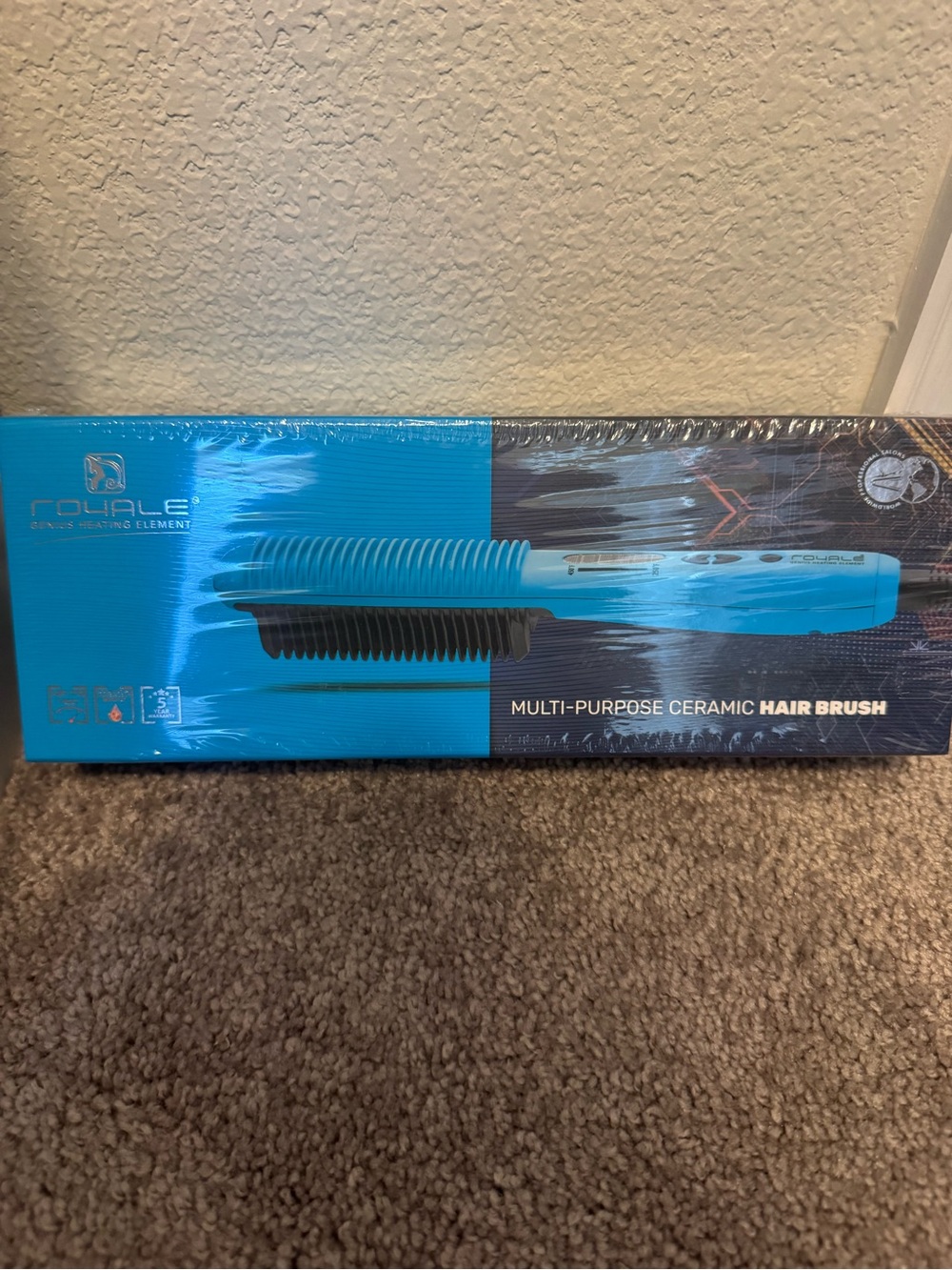 Royale Multi-Purpose Ceramic Hair Brush - Blue